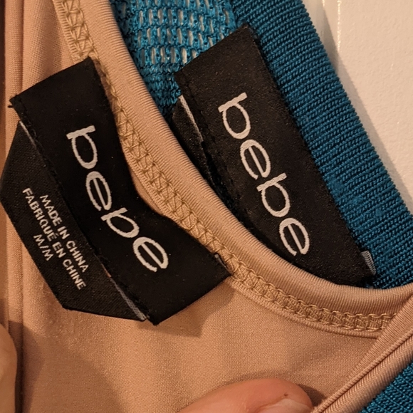 BEBE Teal overlay maxi dress - Picture 5 of 8